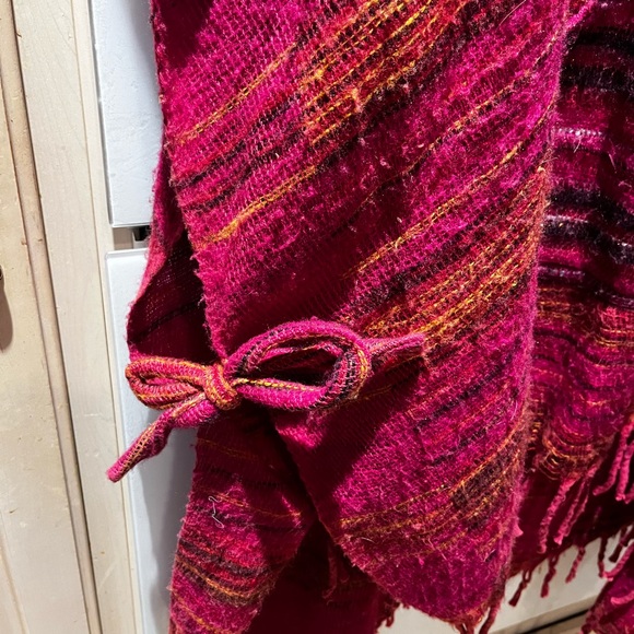 Hooded colorful poncho with hood - Picture 3 of 5